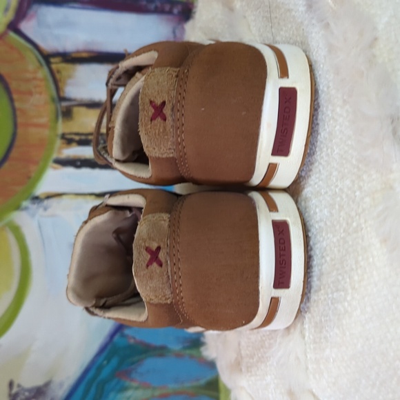 TWISTED X Kids Tan kick on shoes - Picture 5 of 9